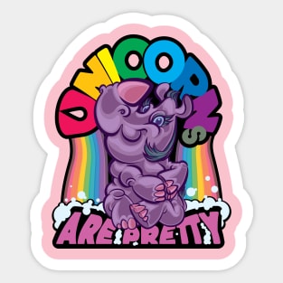 Unicorns are Pretty Sticker